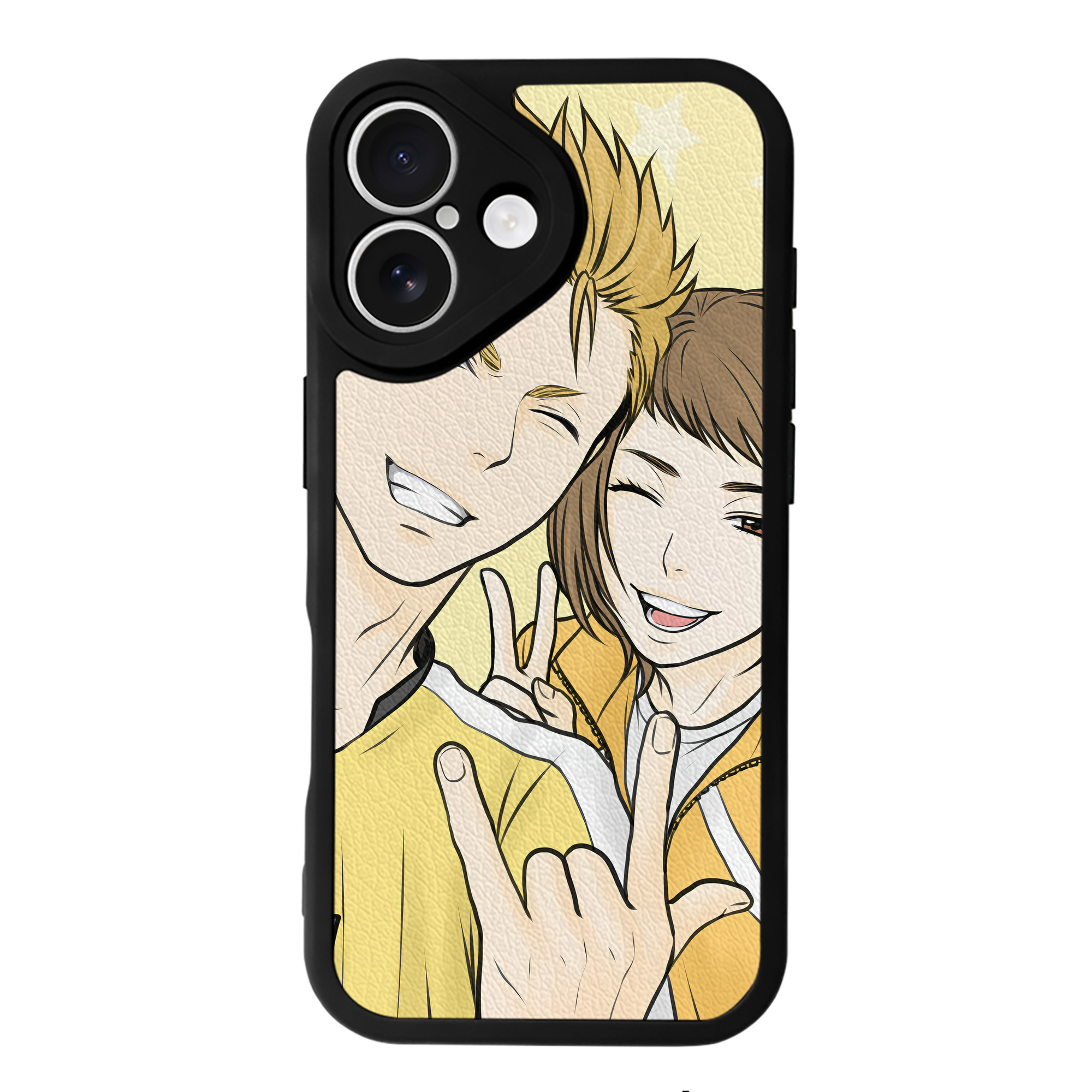 （画像用） ハイキュー!! Haikyu!! 【iPhone 16シリーズ対応】シリコンスマホケース（レザー調） 材質：シリコン